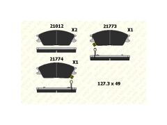 Fren Balatası Ön Accent 95 - 05 Excel 90 - 94 Accord II 1.6 1.8 83 - 85