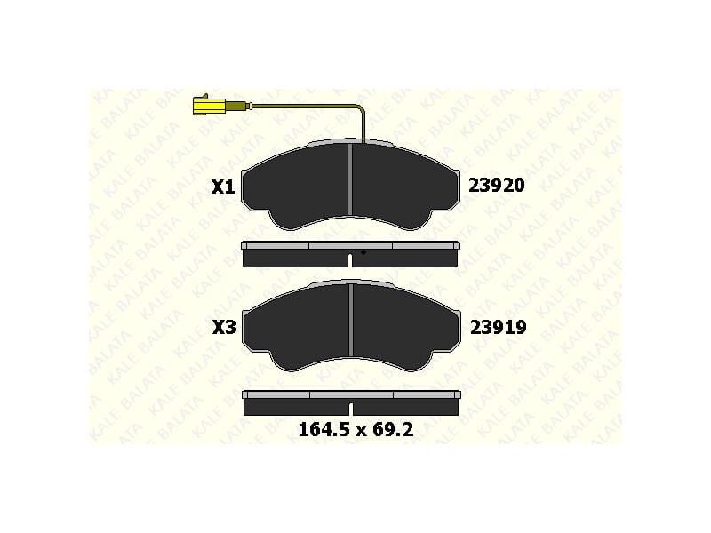 Fren Balatasi Ön (fisli) Ducato Boxer Jumper