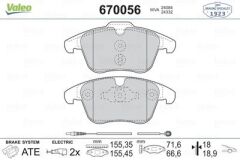 Fren Balatasi Ön C5 1.6 1.8 2.0 16V 2.0HDI 02 - 08 P407 2.0 P208 1.2 Cift Fisli