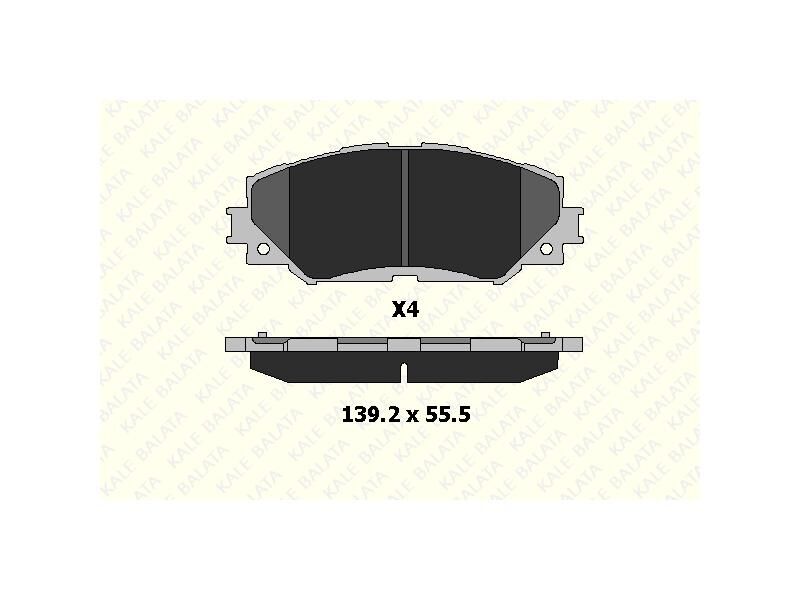 Fren Balatasi Ön Corolla Auris 07 - 12 Urban Cruiser 09 => Trezia 10 => RAV4 06 =>