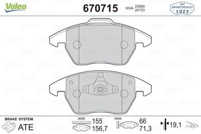 Fren Balatasi Ön P307 03> P207 1.6 07> P308 07> P3008 09> C4 04>