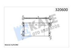 Radyator Bipper Nemo 1.4 1.6HDI Al/pl/brz