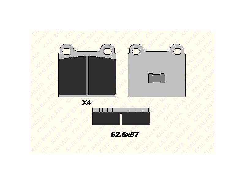 Fren Balatasi Ön Golf I Jetta Derby Passat Ii Polo Santana Scirocco 72 - 94