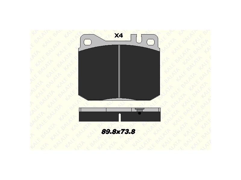 Fren Balatasi Ön W123 80 - 85 C123 77 - 85 W126 C126 85 - 91 R107 80 - 85