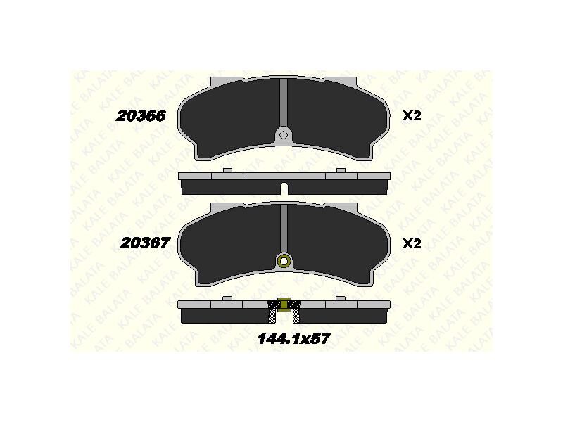 Fren Balatasi Ön J7 J9 18MM Fisli 90 =>