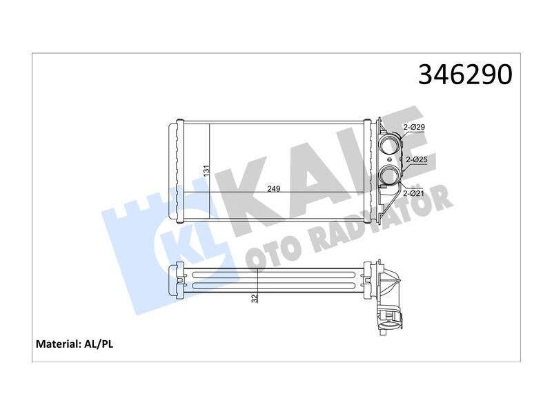 Kalorifer 307 1.4HDI 1.6HDI 2.0HDI 8V 16V (- 2006) (manuel Klima) Al Mknk