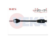 Komple Aks Sağ Ön Kangoo (KC0/1) 1.5 DCI Kalın Freze Absli 44 Diş Uzunluk 724MM 1998 - 2008