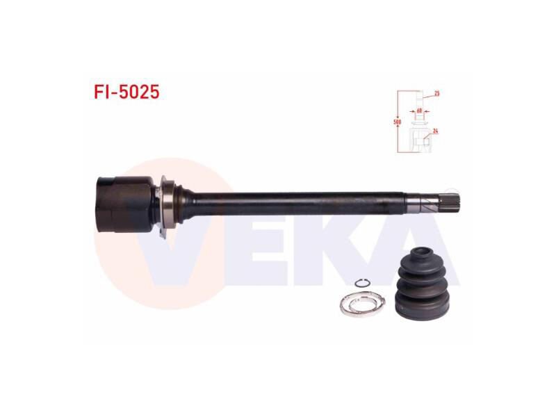 Aks Kafasi Sağ Ön Ic Egea 1.6 Mjt M - T 25X24X68 Uzunluk 500MM 2015 -