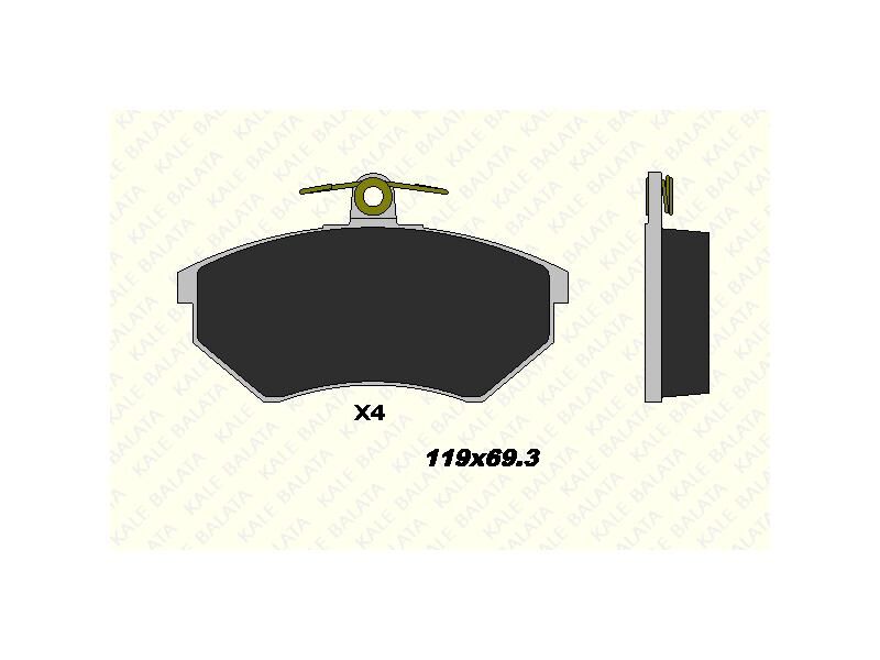 Fren Balatasi Ön Ince Ibiza Cordoba Toledo 93 - 99 Golf Ii Iii 84 - 92 Passat Ii Iii 85 - 97 Inca 99 - 01