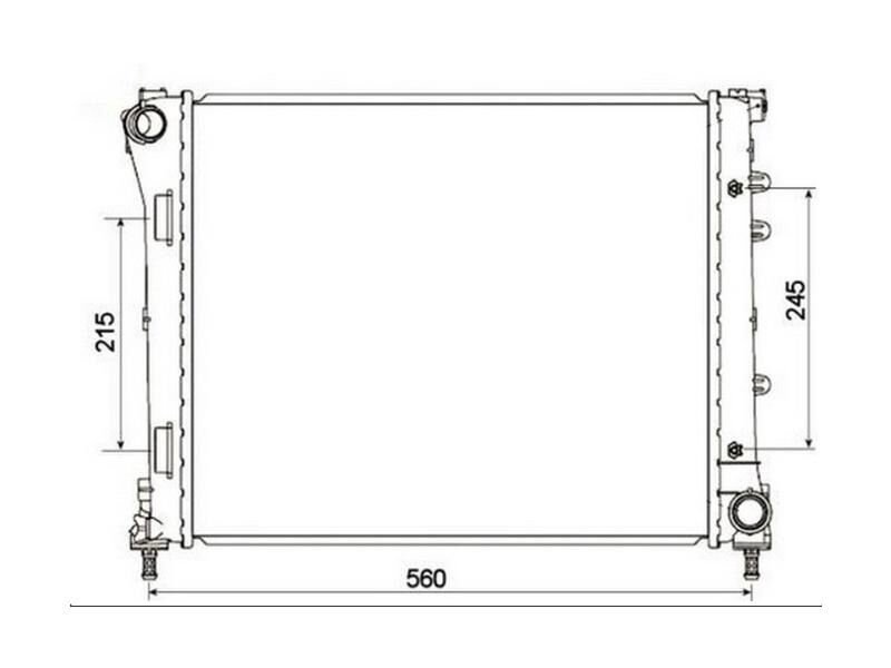Radyator 500 1.3MJTD 1.4I Panda 1.3JTD Ka 1.3TDCI 08> (480X416X23)