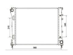 Radyator 500 1.3MJTD 1.4I Panda 1.3JTD Ka 1.3TDCI 08> (480X416X23)