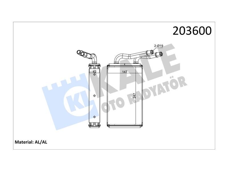 Kalorifer Transit 2.2 2.4 3.2 2 Sira Al/brz
