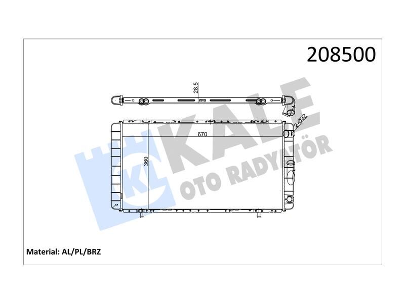 Radyator R21 Optima Manager Concorde Al/pl/brz