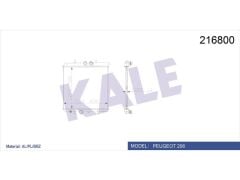 Radyator P206 1.4I 8V (musurlu) (mt) Al/pl/brz
