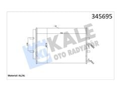 Kondenser Transit V363 (14+) Custom (12+) Al Al