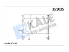 Radyator Trafic Ii - Vivaro - Primastar - Vauxhall Vivaro Al Pl Brz