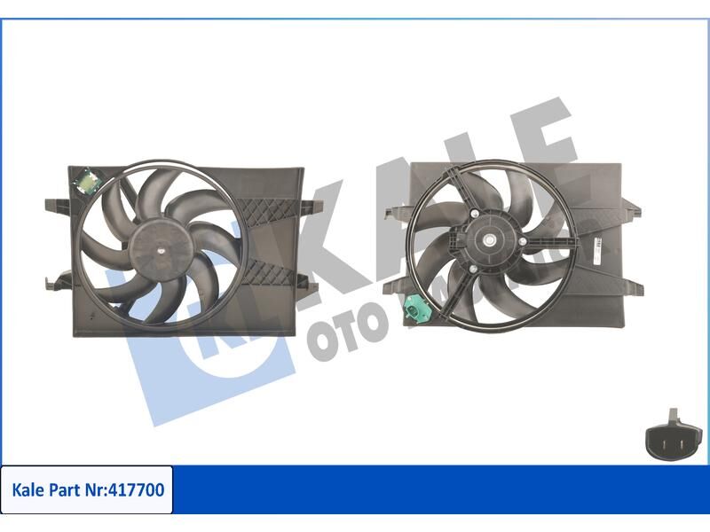 Fan Motoru Fiesta V - Fusion 1.25 1.4 16V 1.4TDCI 02>08 Mazda Ii - Mazda Iii 1.25 1.4 03 - 09 (davlumbazli