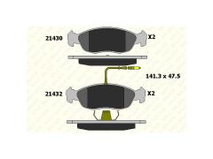 Fren Balatasi Ön Xsara P306 00 => Saxo P106 99 => 1.4 1.5 1.6 (hava Sogutmali Ön Diskli Aracalar Icin