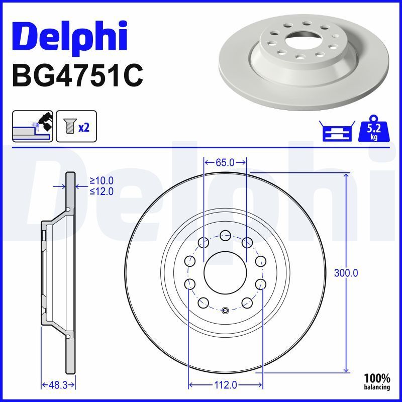 Arka Fren Di̇ski̇ Deliksiz (boyali) Golf Vii 13 - Passat Q3 - 16 Touran Tiguan Arteon 17 -