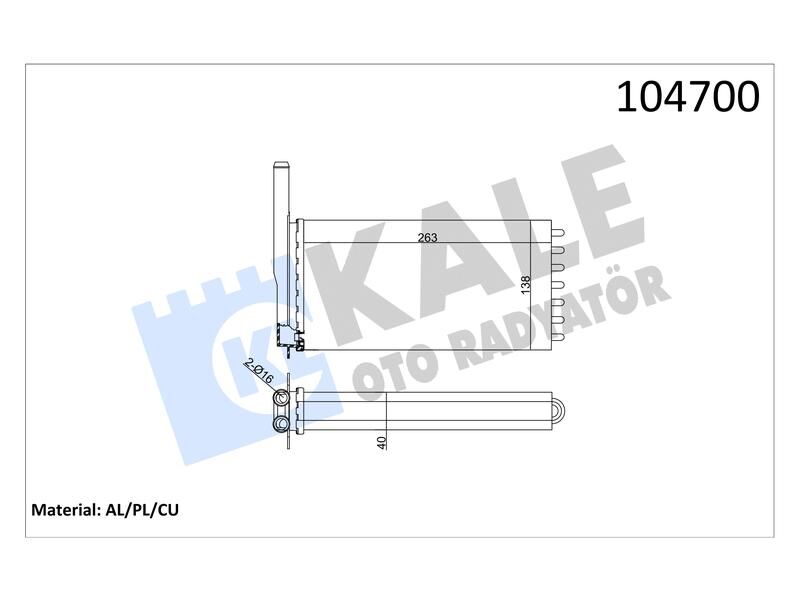 Kalorifer Escort Cl Clx (bakir Borulu) 2 Sira Al+cu