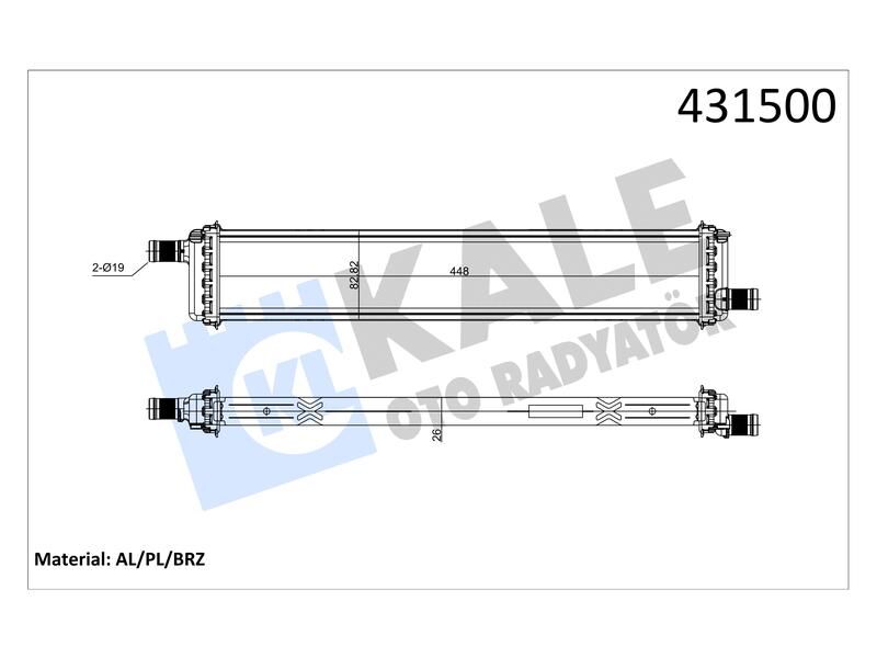 Radyator Renault Captur Clio V 1.5DCI Ara Sogutucu