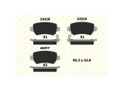 Fren Balatasi Arka Astra G Astra H Meriva Zafira B Corsa C Kia Ceed 12 =>