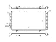 Radyator Boxer Ducato Jumper (97 02) 1.9D 2.5D 2.8HDI (ac+mek) (790X415X34)