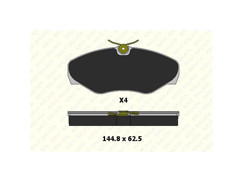 Fren Balatasi Ön Trafic 3.01 => 06 => Vivaro 8.01 => 06 => Primastar 01 => 06 =>