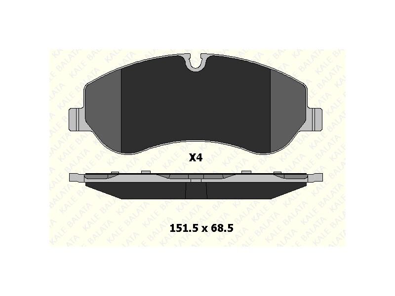 Fren Balatasi Ön Tourneo Custom - Transit Custom 2.2 TDCI 12 => Cift Fisli