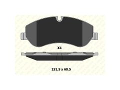 Fren Balatasi Ön Tourneo Custom - Transit Custom 2.2 TDCI 12 => Cift Fisli