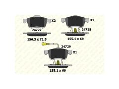 Fren Balatasi Ön 500L 12 => Doblo Iii 10 => Combo 12 =>