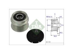 Alternatör Kasnağı (rulmanli) Passat A4 1.9 TDI (afn - Avg - 1Z)