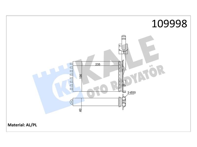 Kalorifer R21 Optima Manager Concorde (aluminyum Borulu) 2 Sira Al+pl