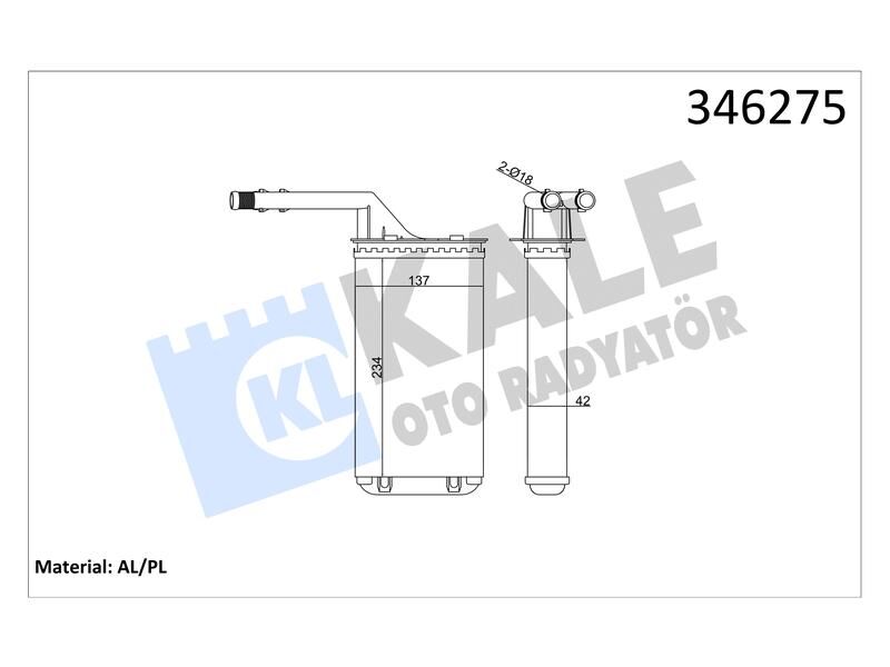 Kalorifer P106 - Saxo Valeo Tipi (96+) Al Mknk