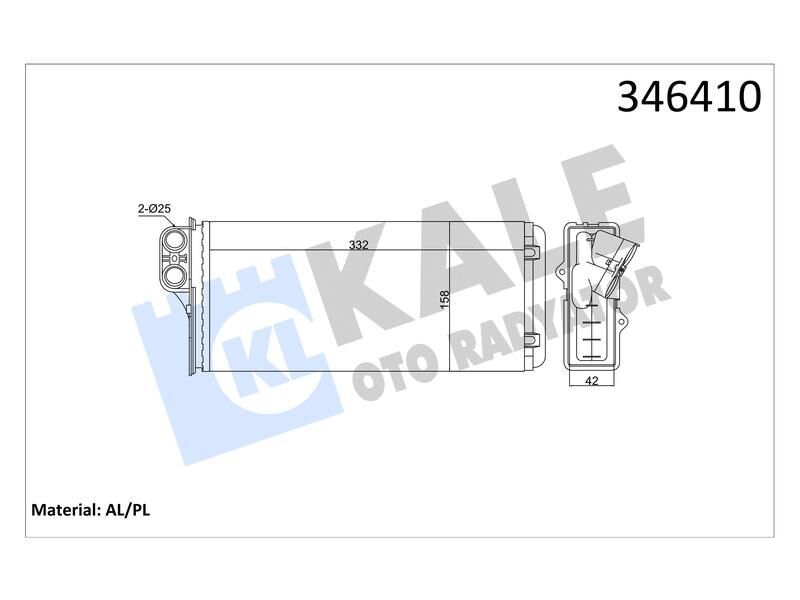 Kalorifer Master Ii 2.5D - 2.8DTI (98 - 01) Movano 1.9DTI - 2.2DTI (00+) Al Mknk