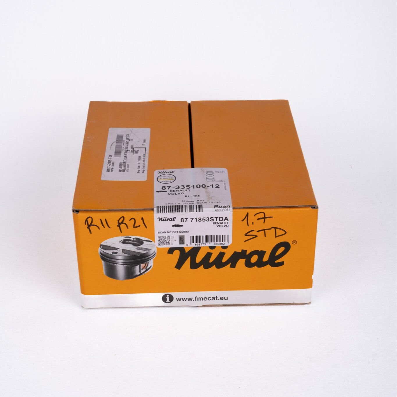 Piston+segman 81MM Std R11 - R21 - Flash 1.7 [88 - 946A7] RE1NAULT