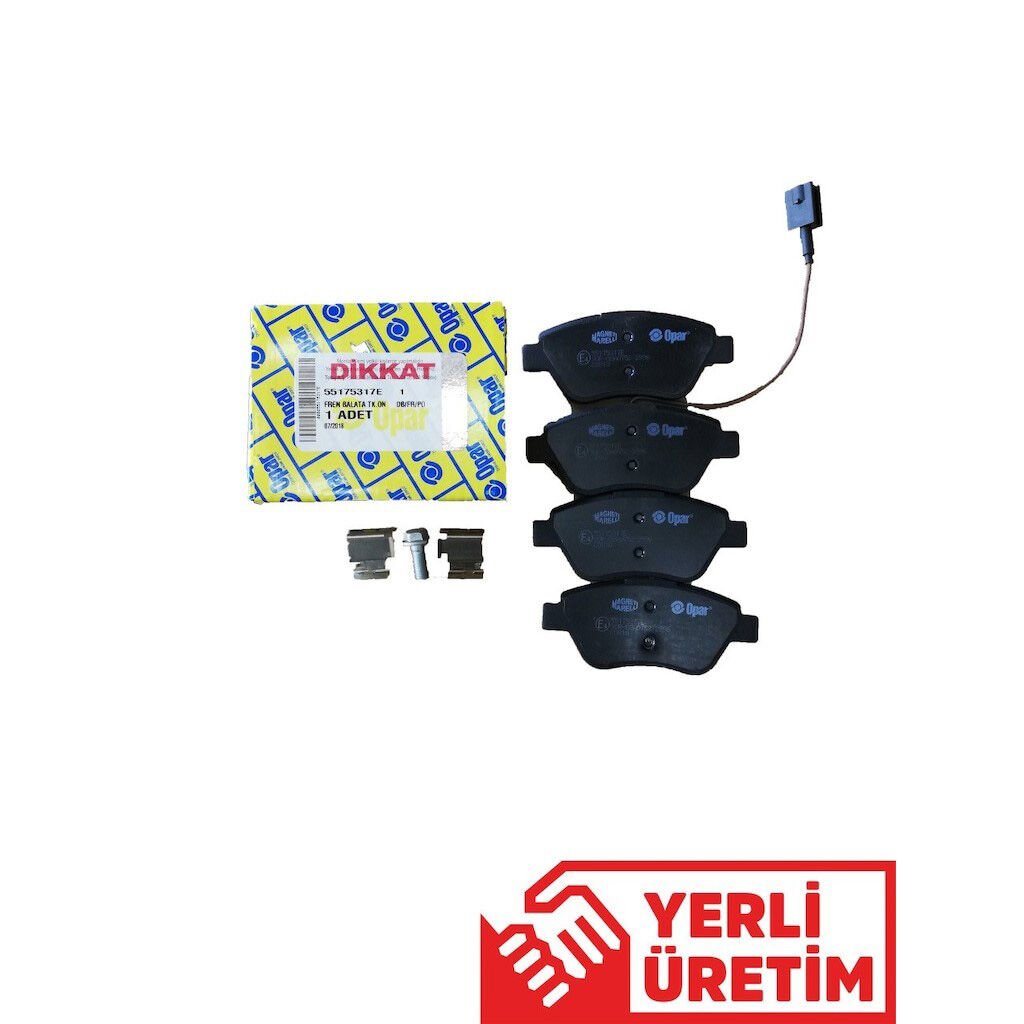 Fren Balatasi Ön Doblo 1.3 06 => Fiorino - G.punto - Bipper - Corsa - Nemo 1.3 06 => Linea 1.3 07 =>