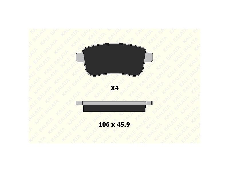 Fren Balatasi Arka Fluence 09> Megane Iii 09> Megane Iv 15> Scenic Iii 09> Clio V 19> Captur Ii 20>