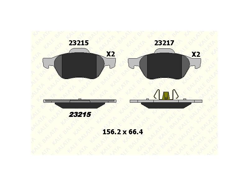 Fren Balatasi Ön Laguna Ii Iii 01 => Megane Ii 02 =>