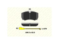 Fren Balatasi Arka Transit V347 Jumbo 3.2 TDCI 200 PS 07 - 14 Arka Cift Teker Iveco Daily Iii 20 L 14