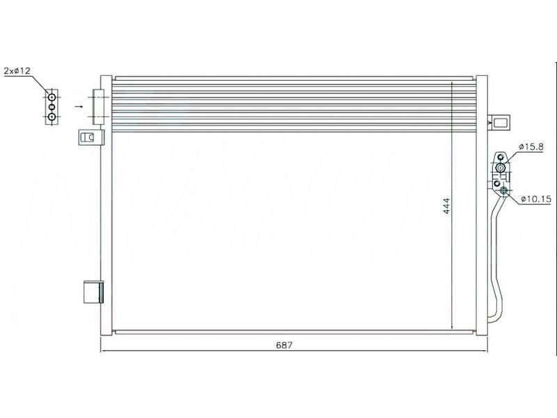 Klima Radyatoru (kondanser) A M (690X461X16) Freemont 2011> 940379