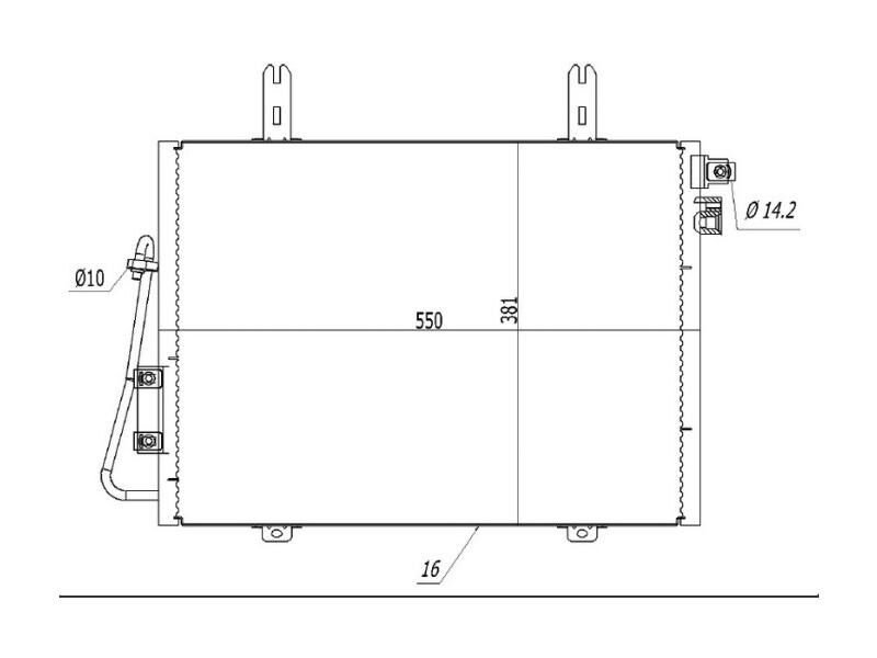 Klima Radyatoru (kondanser) Kangoo 1.9 D DCI 1.4I 1.6I 1.2I 98> (oto. Mek.)