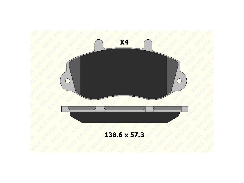 Fren Balatasi Ön 2.5D 2.8TDI Master 1998 >