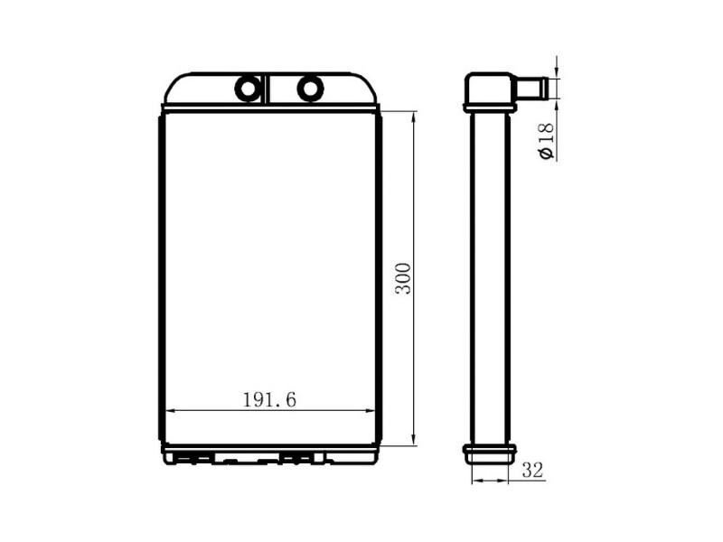 Kalorifer Radyatoru Ducato 02> (300X192X32) (otom. Mek)
