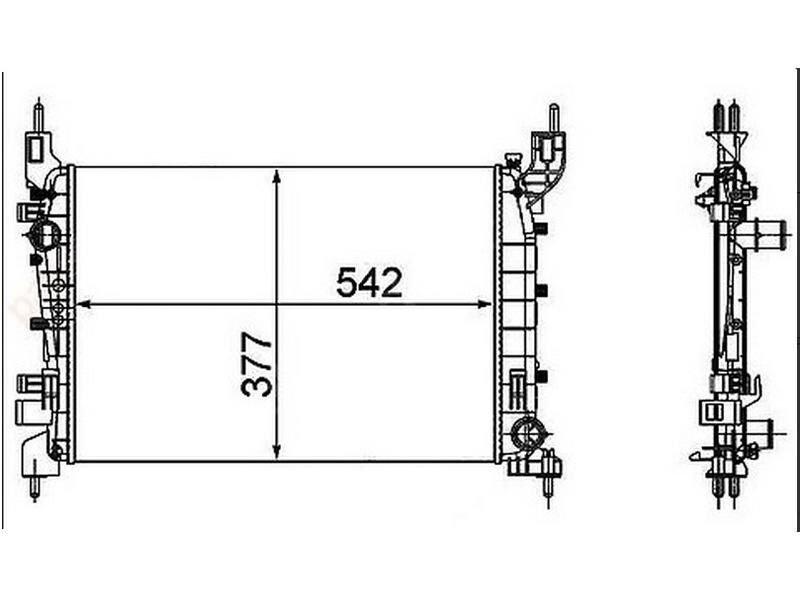 Radyator Linea 1.4 Mpi (540X378X23)