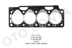 Silindir Kapak Conta R19 Express Clio Megane 1.9 3 Delik 1.75MM F8Q