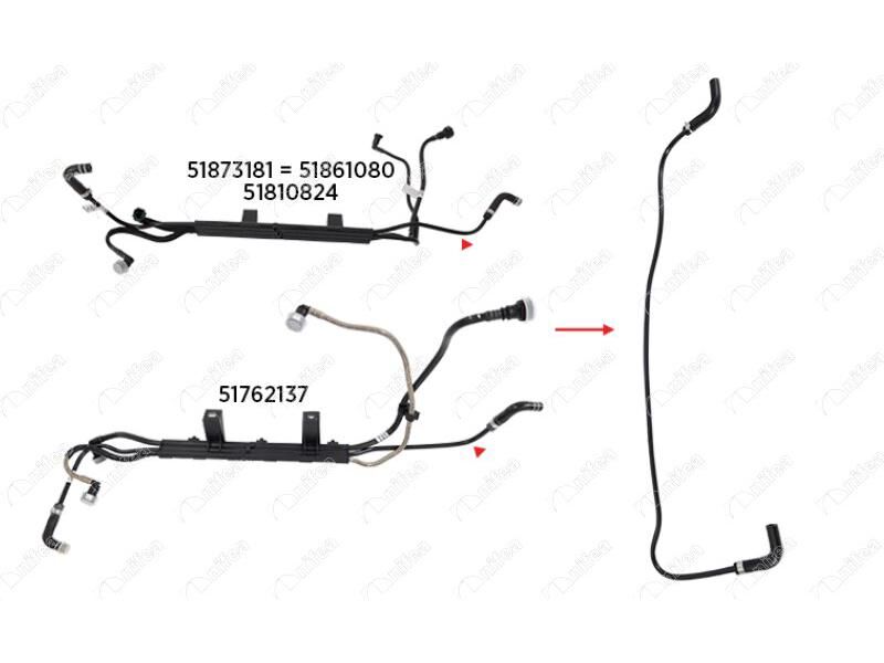 Yakit Hortumu ( Mazot ) Doblo 1.3 Mjtd