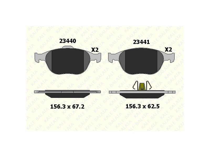 Fren Balatasi Ön Connect 1.8TDCI 02>14