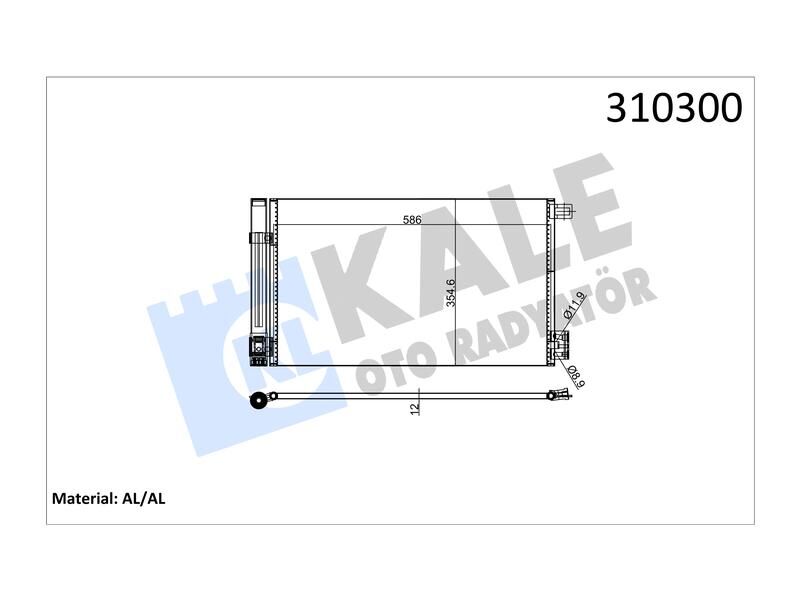 Klima Radyatoru Combo D - Corsa D - E Adam - Bipper - Tepee - Nemo 1.2 - 1.4 HDI 08 => Fiorino 1.4 - 1.3D Mj 07 =>