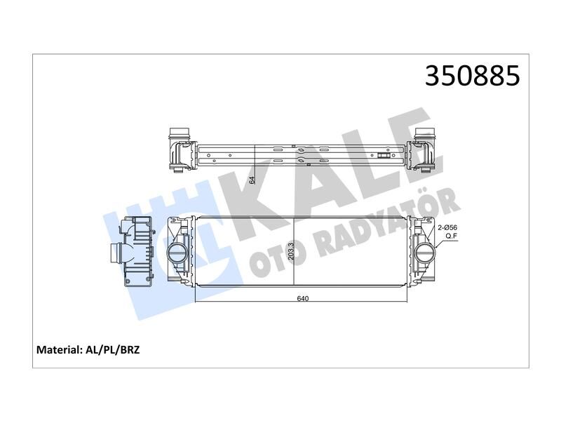 Intercooler Sprinter - Crafter 30 - 35 Al Pl Brz